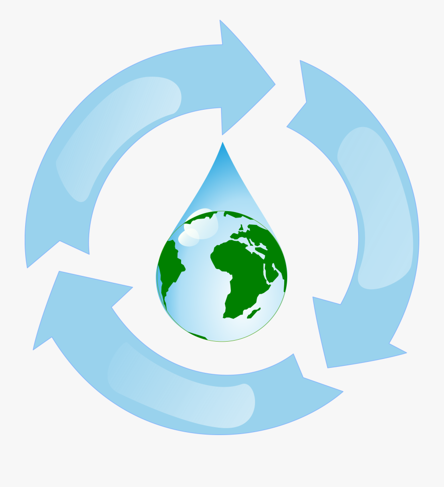 Water Recycling - Recycling Water, Transparent Clipart