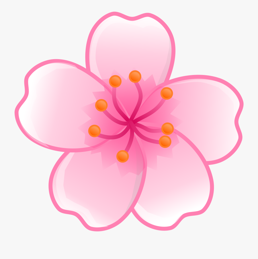 Japan Clipart Japanese Flower - Flower Cherry Blossom Clipart, Transparent Clipart
