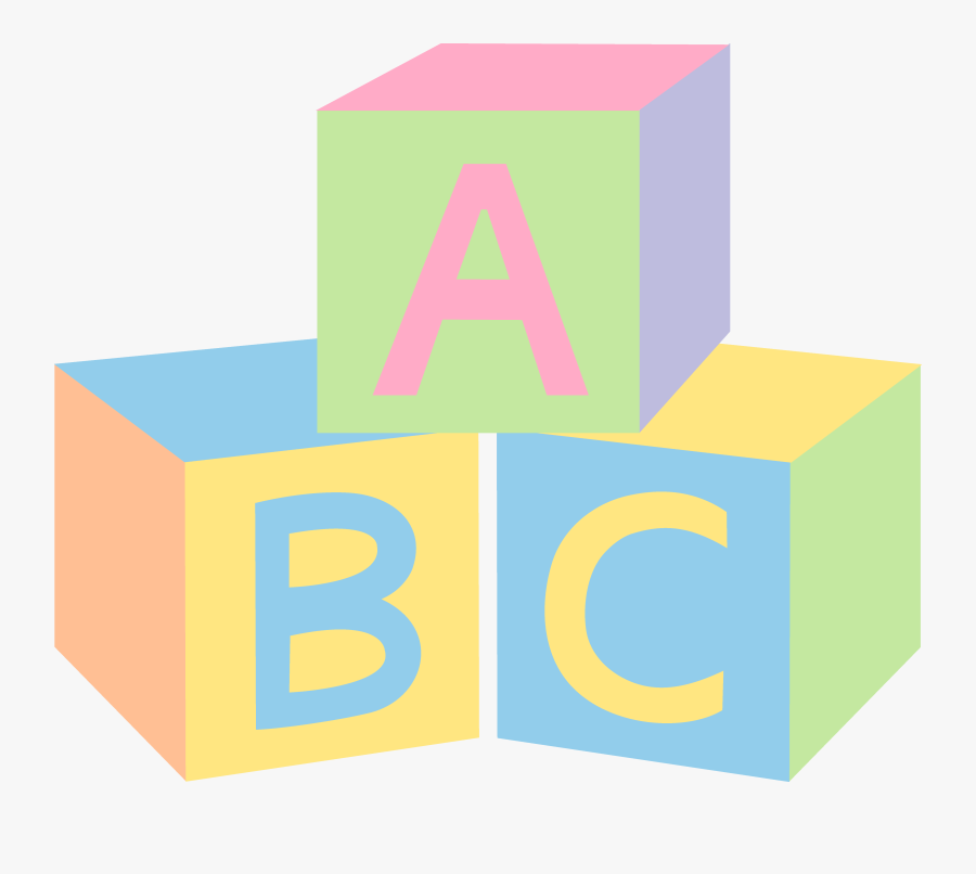 Abc Blocks Pastel Abc Baby Blocks Free Clip Art - Baby Blocks Clipart Png, Transparent Clipart