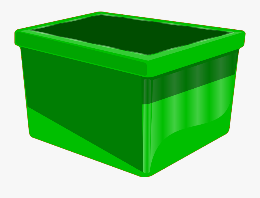Container Box Green Empty Recycle Recycling Reuse - Recycling Bin With Transparent Background, Transparent Clipart