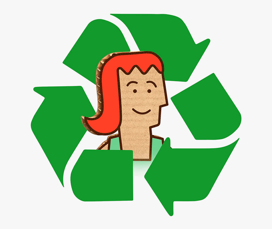 Naturally Recyclable - Recycle Bin Logo, Transparent Clipart