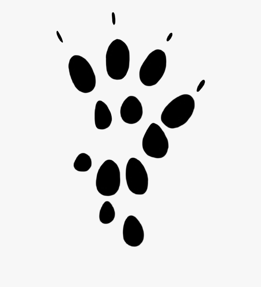 Long Tailed Field Mouse Paw Clipart - Field Mouse Paw Prints, Transparent Clipart