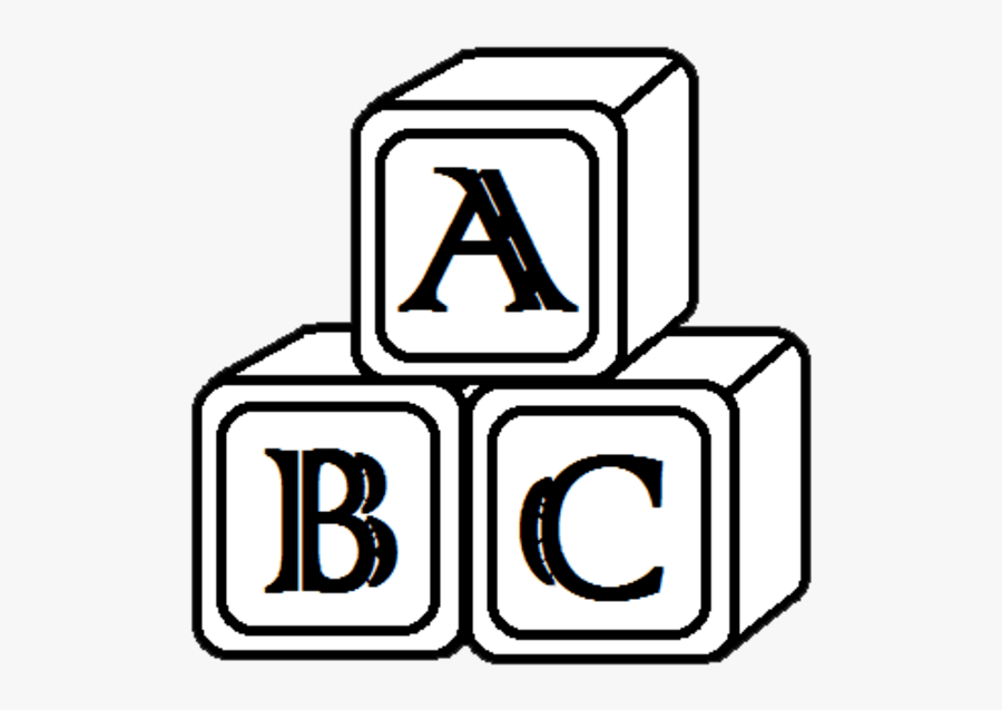 Building Blocks Pictures Clip Art - Abc Clipart Black And White, Transparent Clipart