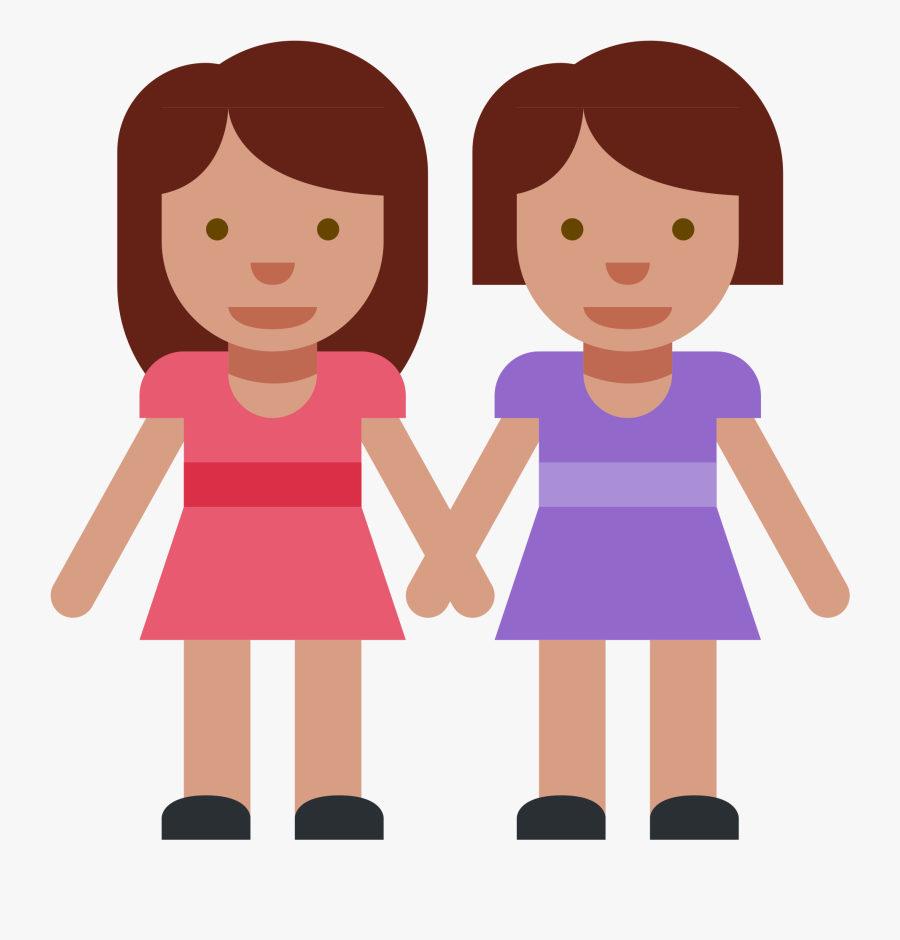 Transparent Nonfiction Clipart - Cartoon Women Holding Hands , Free ...