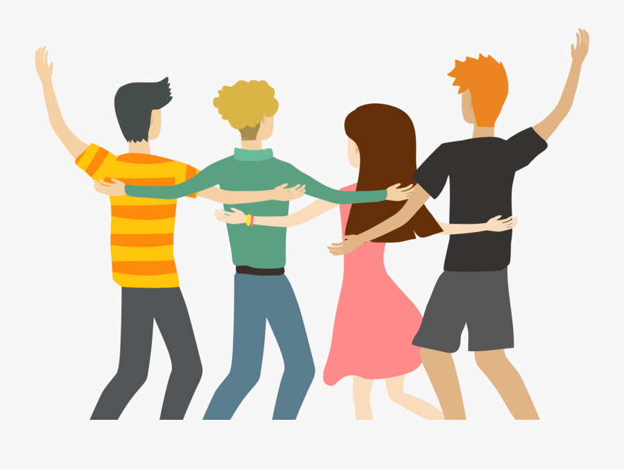 Friends Raised Their Hands To Celebrate 1500*1000 - Tongue Twister About Friends, Transparent Clipart