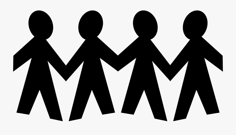 Social Hands,silhouette,clip - Stick Figure Family Png, Transparent Clipart