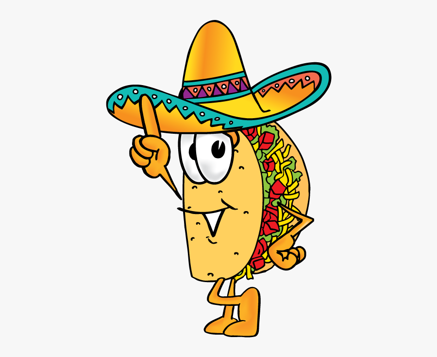 Taco Borracho - Transparent Mexican Food Cartoon, Transparent Clipart