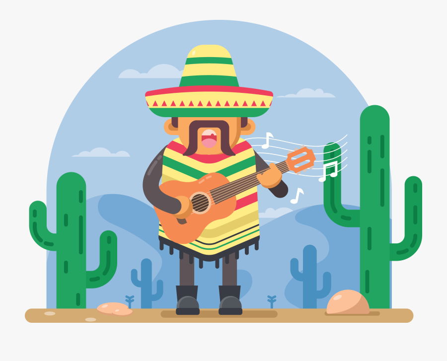Mexican Clipart Watercolor - Mexico Cactus Png, Transparent Clipart