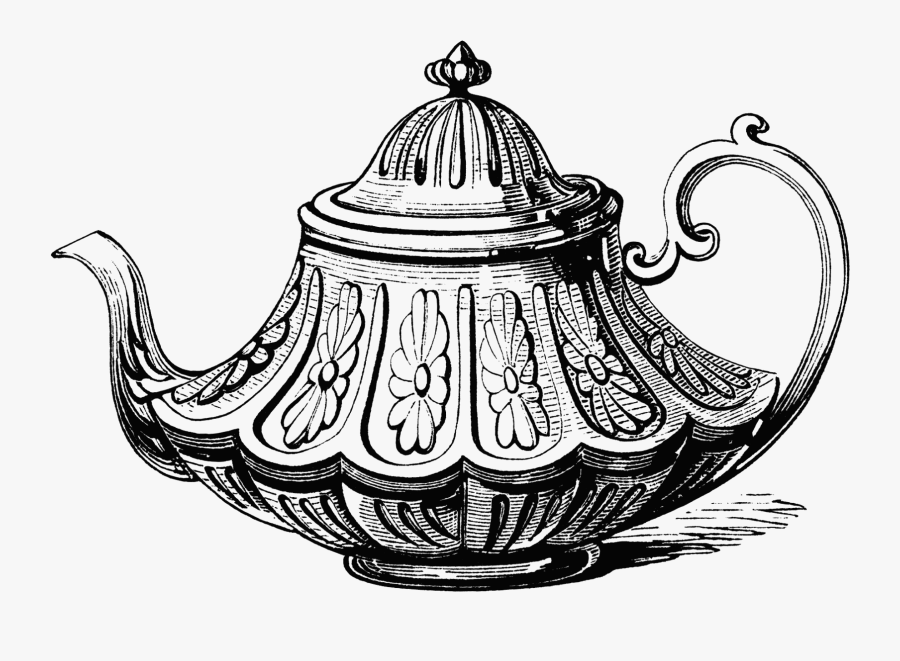 Dishes Clipart Tea Plate - Alice In Wonderland Teapot Designs, Transparent Clipart