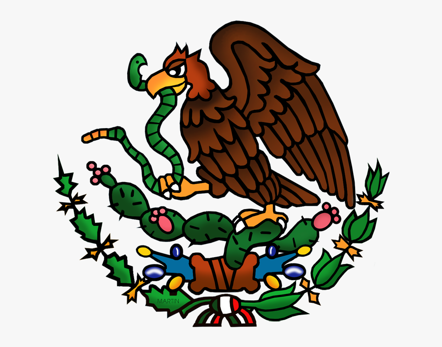 Mexico Clip Art By Phillip Martin - Middle Of Mexico Flag, Transparent Clipart