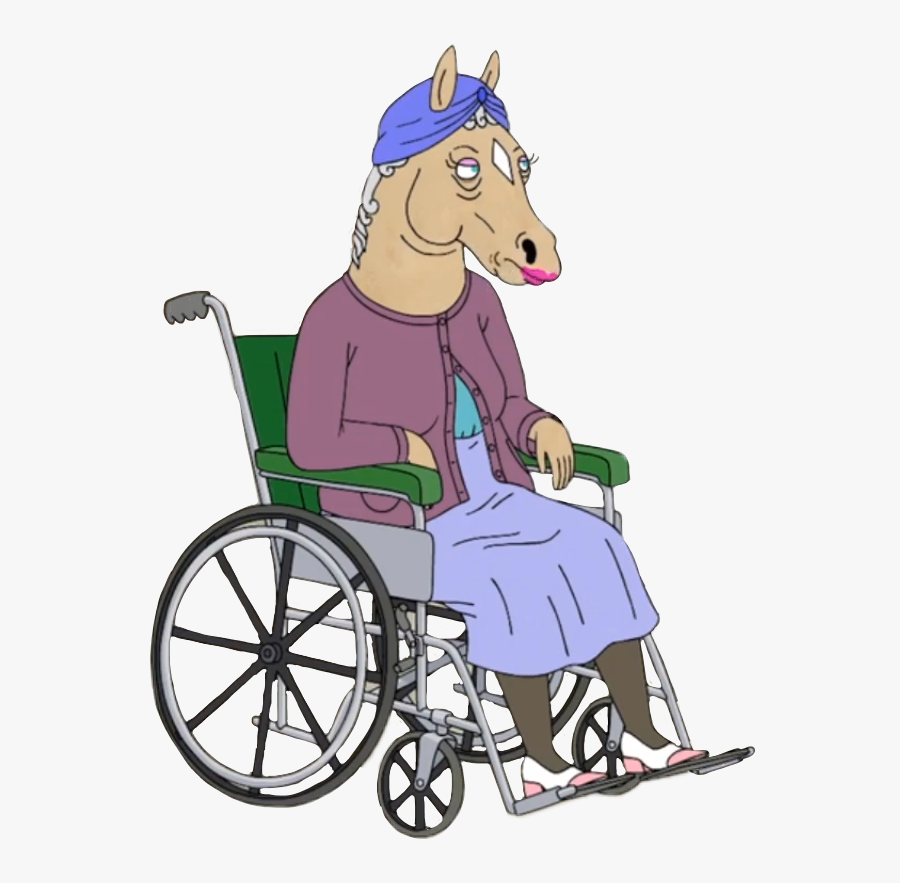 Cute School Nurse Clipart - Cartoon Horse In A Wheelchair, Transparent Clipart