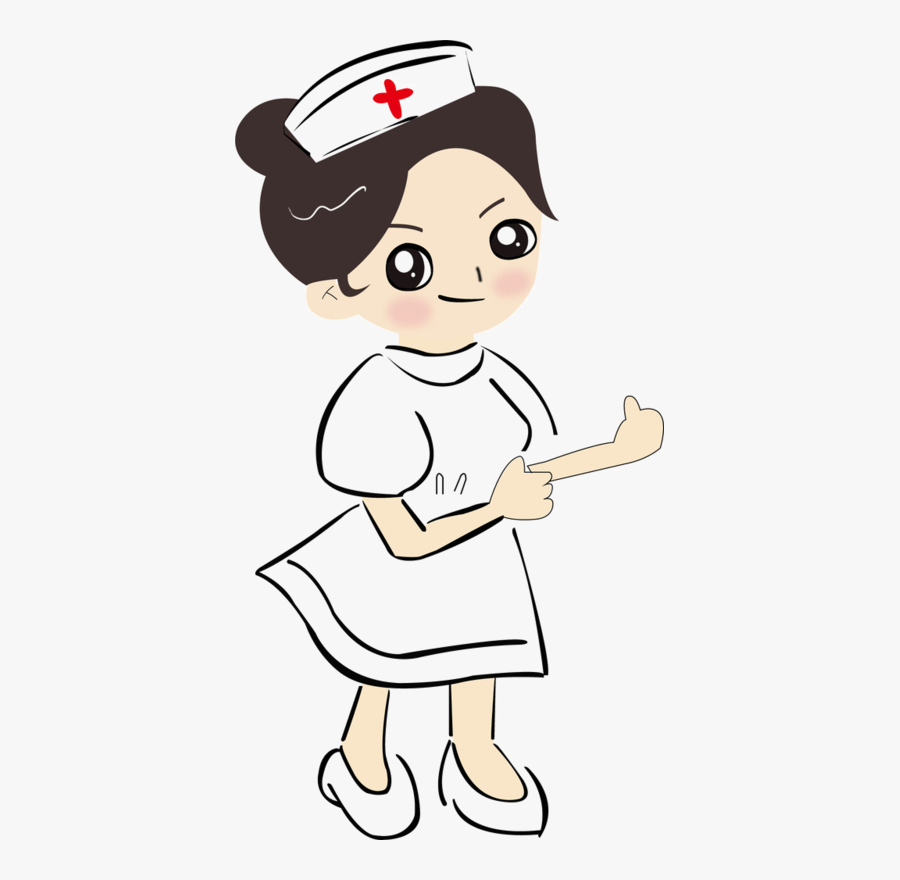 Vector Freeuse Library Bandaid Clipart Child Nurse - Cartoon Nursing, Transparent Clipart