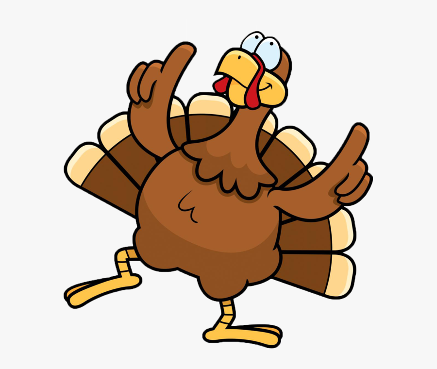 Turkey Trot Page - Dancing Turkey, Transparent Clipart