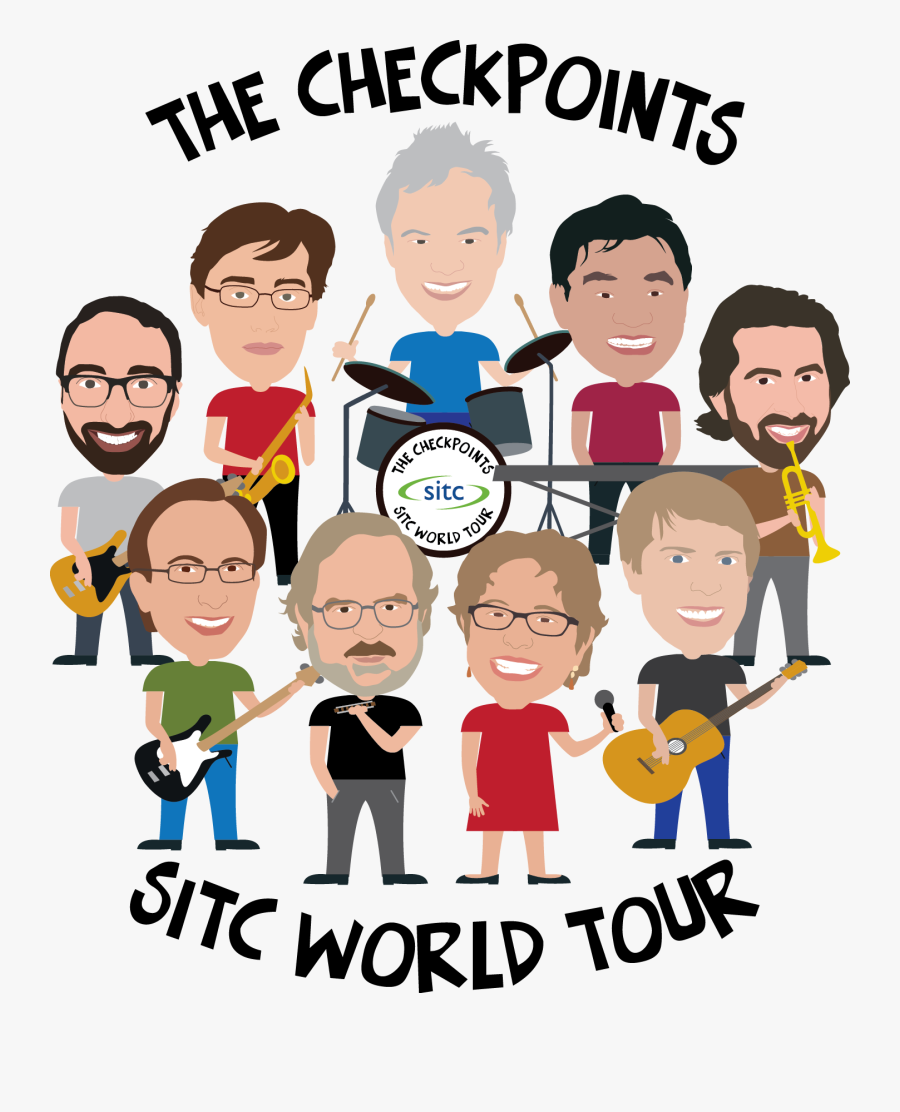 2017 Thecheckpoints Grouped - Jim Allison Checkpoint Band, Transparent Clipart