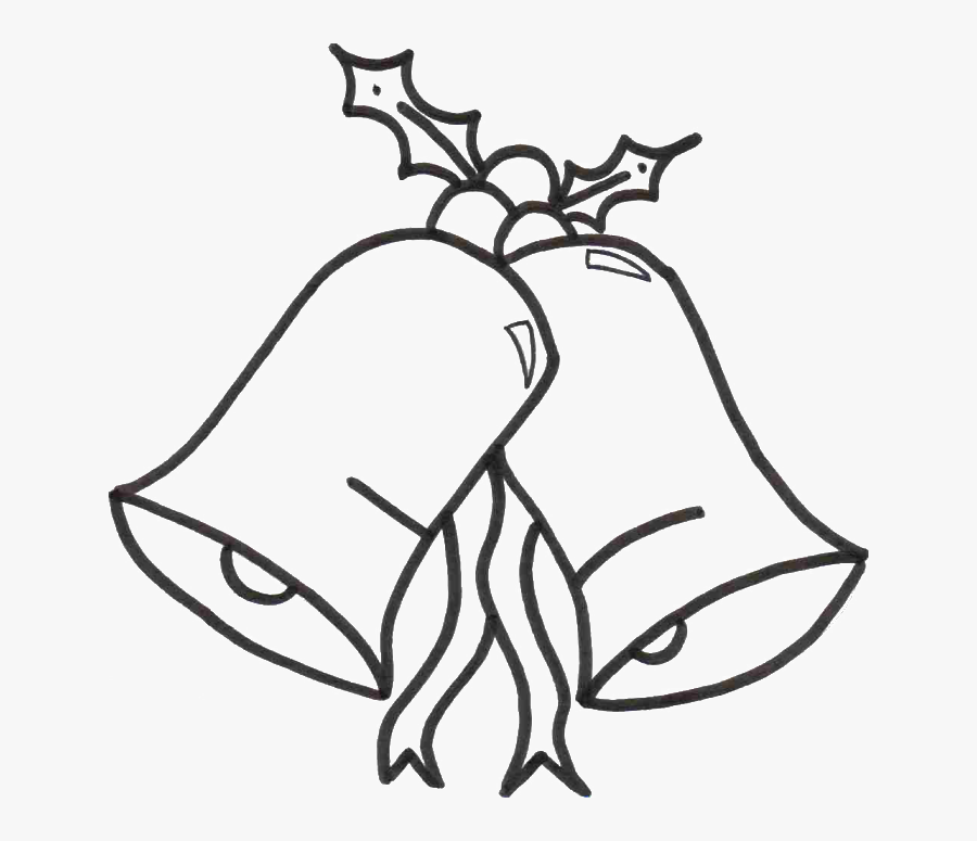 Two Christmas Bell Dependent Coloring Page - Non Living Thing Drawing ...