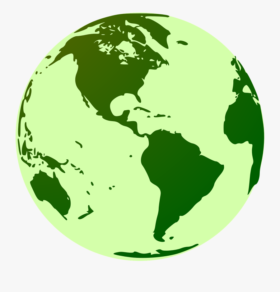 Globe, Earth, Green, World, World Map, International - Clipart Globe, Transparent Clipart