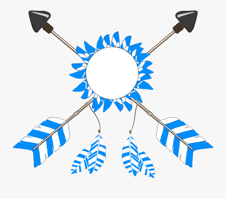 Transparent Feather Clipart - Tribal Arrows Clipart Blue, Transparent Clipart