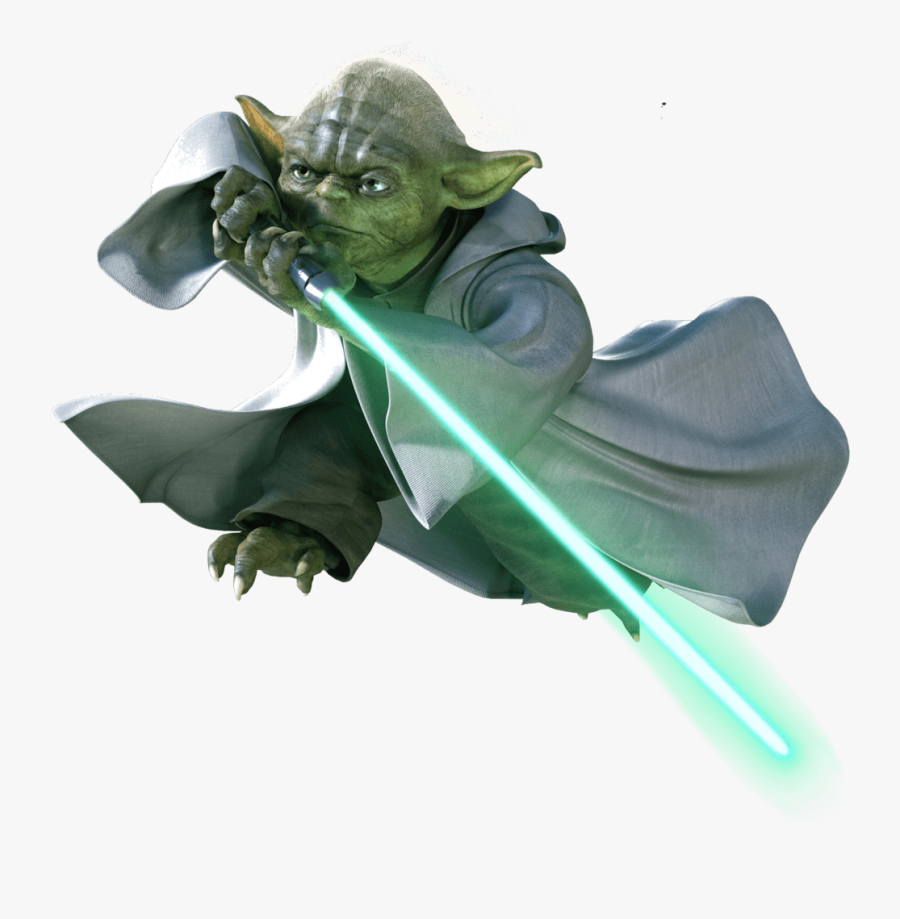 Yoda Flying - Transparent Background Yoda Png, Transparent Clipart