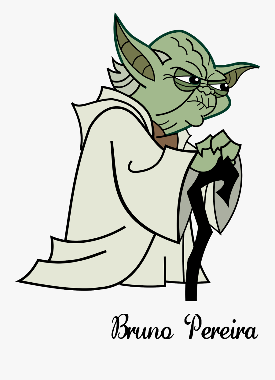 Yoda Anakin Skywalker Star Wars - Star Wars Yoda Cartoon, Transparent Clipart
