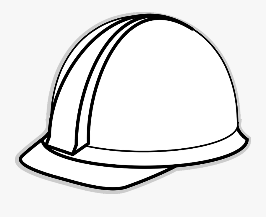 Safety Helmet, Construction, Hard Hat, Helmet, Worker - Hard Hat Coloring Sheet, Transparent Clipart