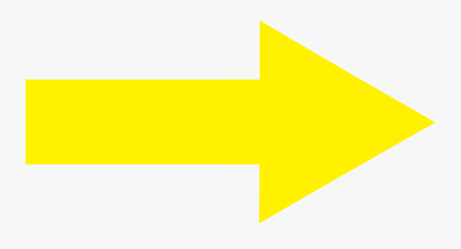 Directional Arrows Yellow Arrows Clipart Kid - Yellow Arrow Pointing Right, Transparent Clipart