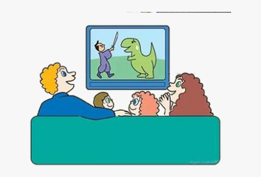 Television Clipart Watch - Watch A Film Cartoon, Transparent Clipart