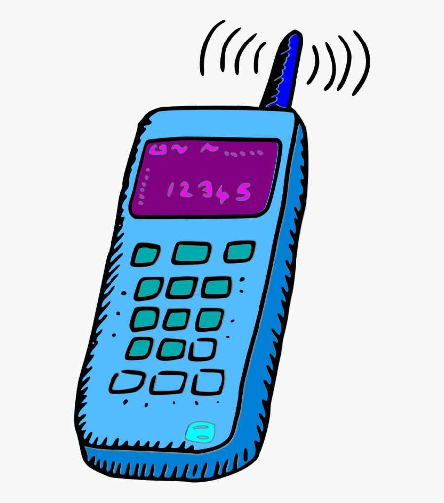 Analogue Mobile Phone, Transparent Clipart