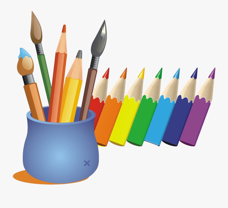 Cartoon Color Pen Transprent - Colour Pencil Cartoon Png, Transparent Clipart