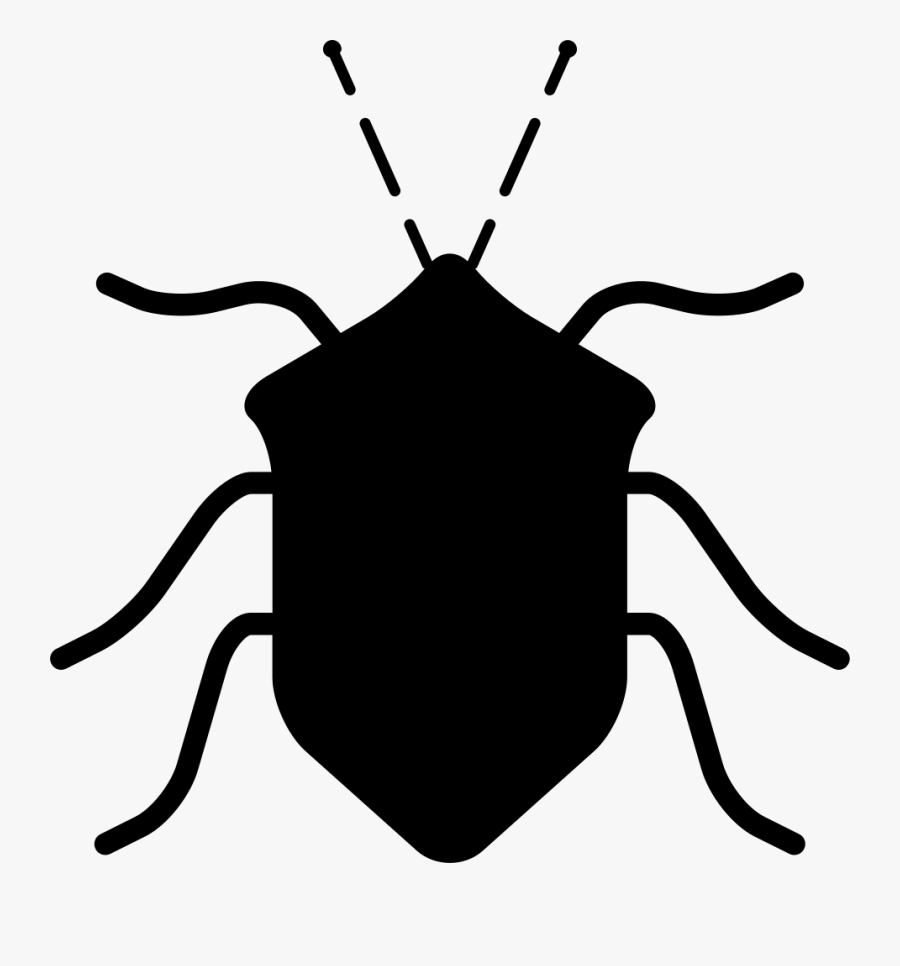 Bug Black Insect Shape From Top View - Insect Icon Png, Transparent Clipart