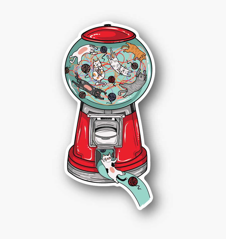 Gumball Machine, Transparent Clipart