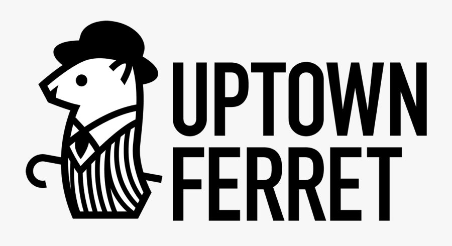 Uptown Ferret - Cartoon, Transparent Clipart