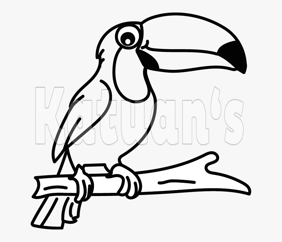 Toucan Clipart Black And White, Transparent Clipart