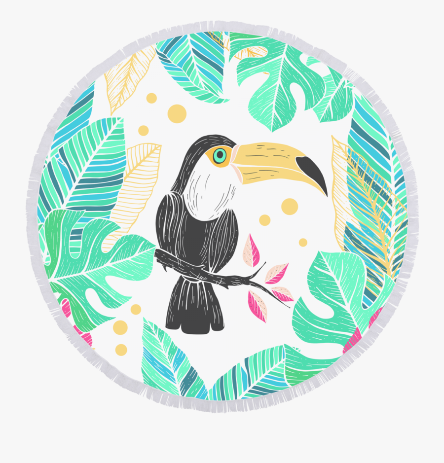 Beach Towel - Toucan, Transparent Clipart