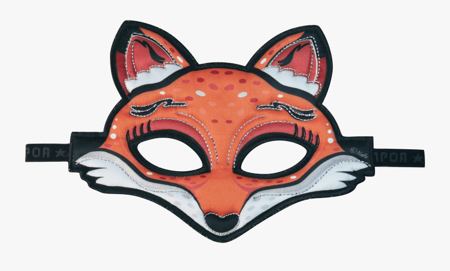Fox Mask - Art Fox Mask Drawing, Transparent Clipart