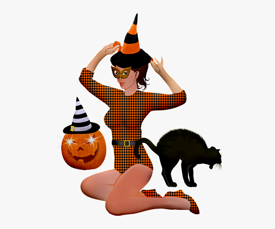 Halloween Witch, Sexy, Woman, Halloween, Witch, Fantasy - Witch, Transparent Clipart