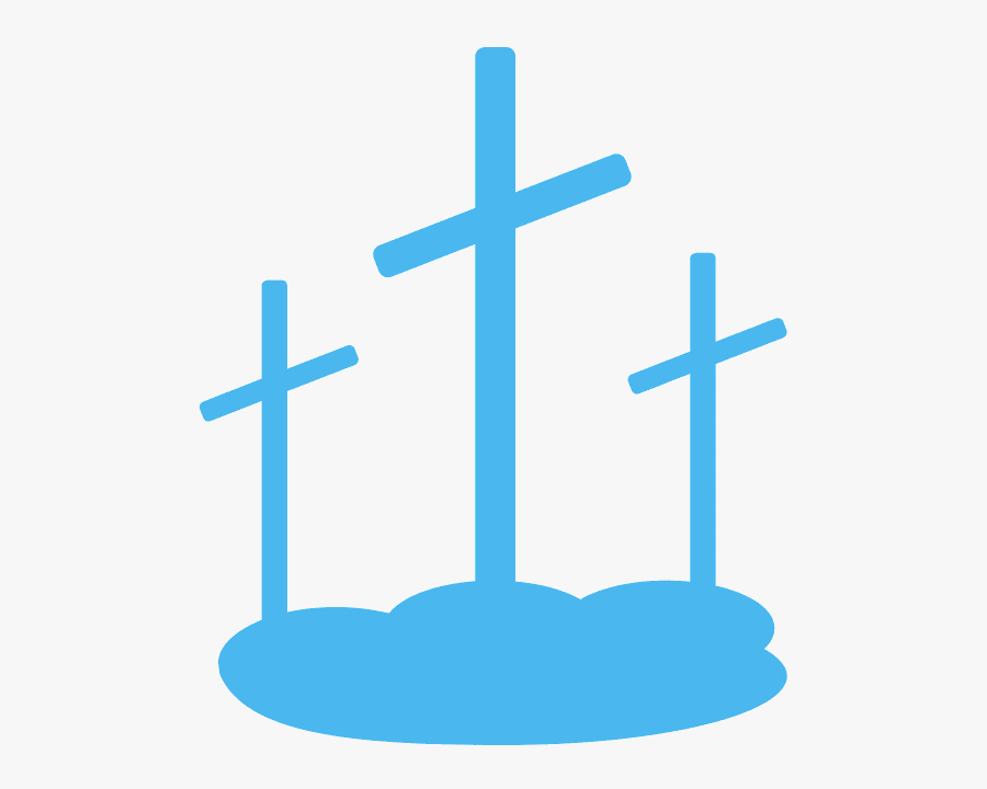 Easter Three Crosses Png, Transparent Clipart
