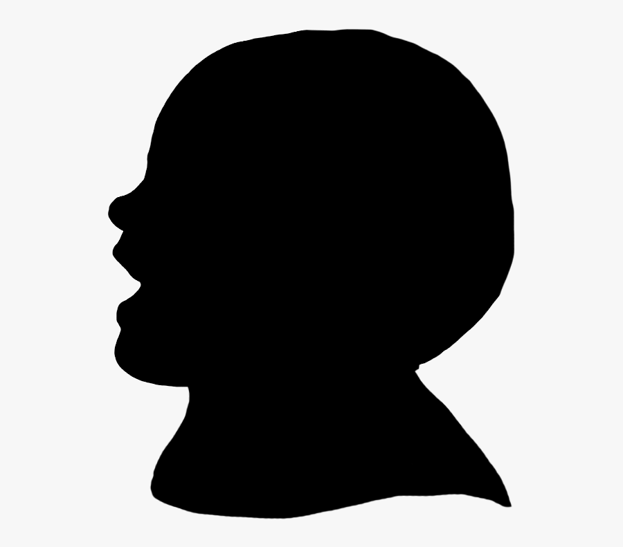 Laughing Toddler Silhouette - Silhouette Of Child Laughing, Transparent Clipart