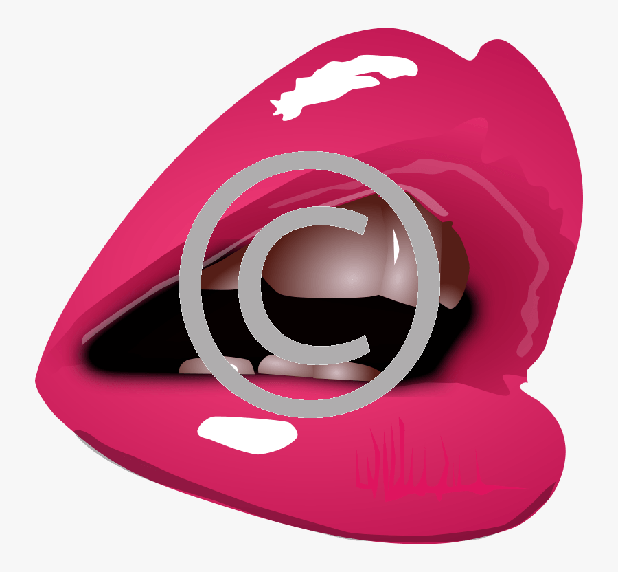 Glossy Lips Clip Art, Transparent Clipart