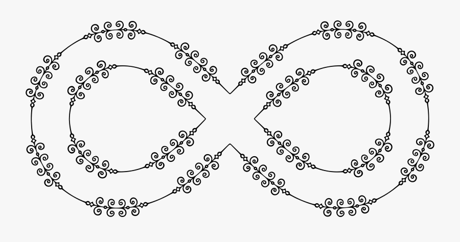 Flourish Infinity Symbol Clip Arts - Line Art, Transparent Clipart