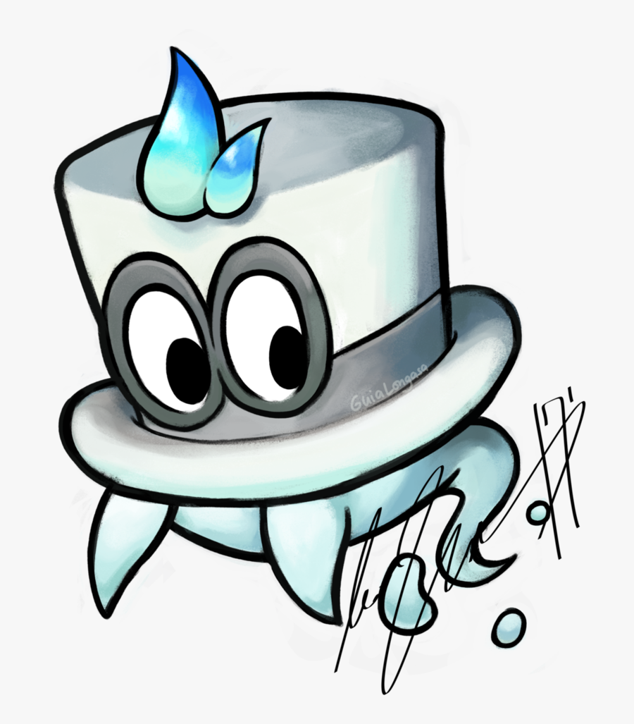 Cappy Superstar Saga Style By Whatifgirl - Super Mario Odyssey Drawing, Transparent Clipart