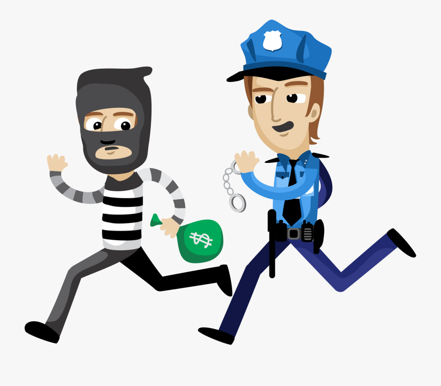 Robber Png - Police Cartoon Png, Transparent Clipart