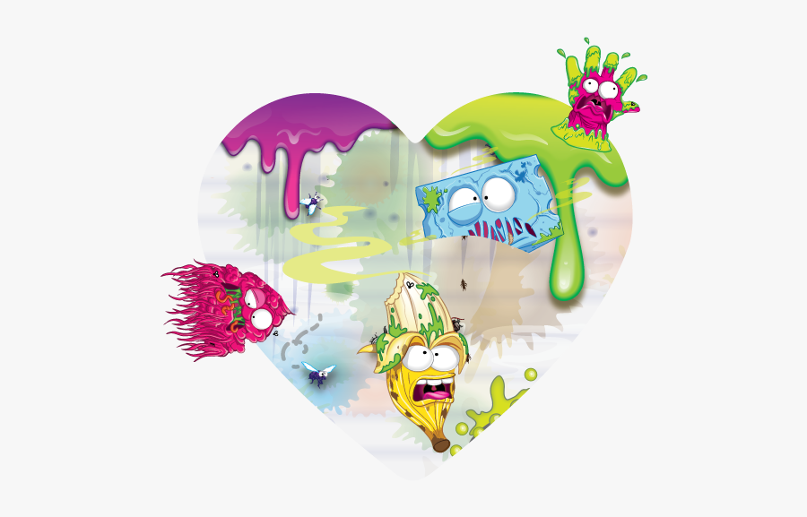 Grossery Gang Valentines, Transparent Clipart