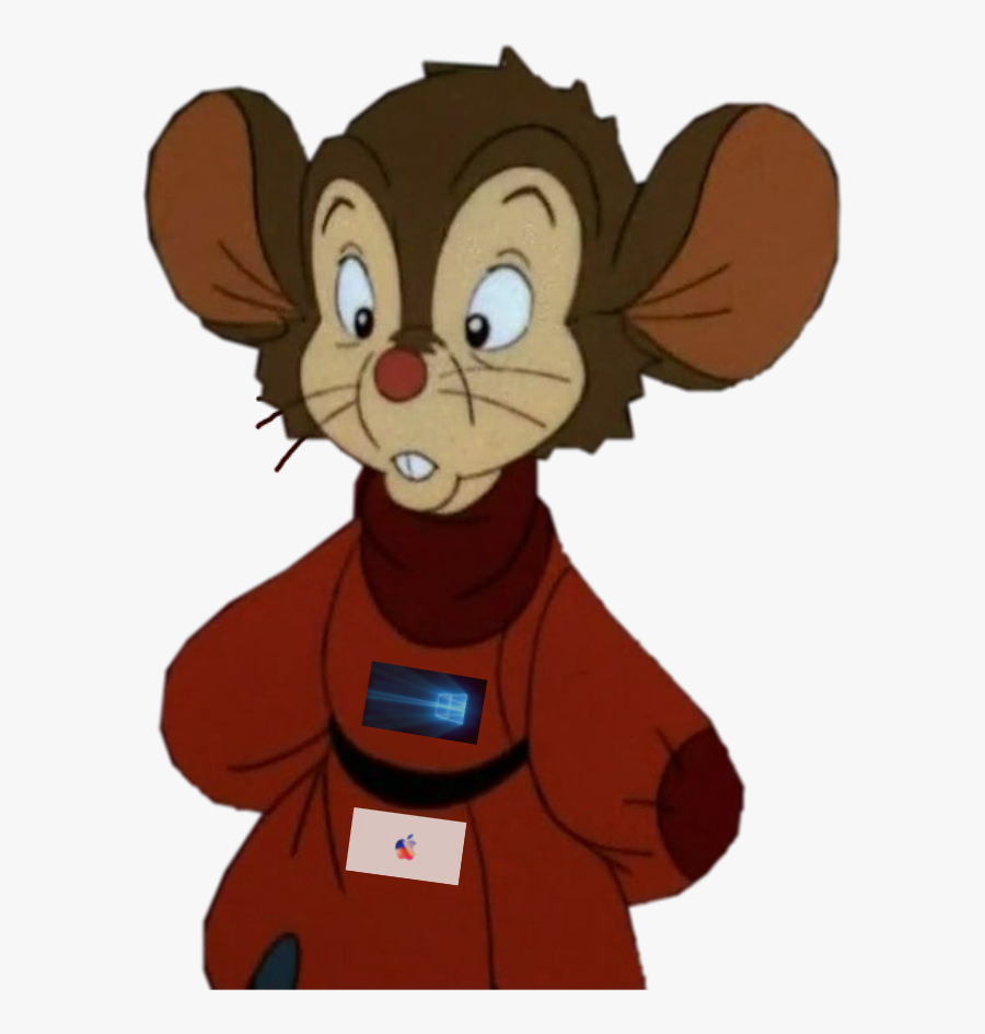 Windows & Apple Projector Screens Inside Fievel - Cartoon, Transparent Clipart