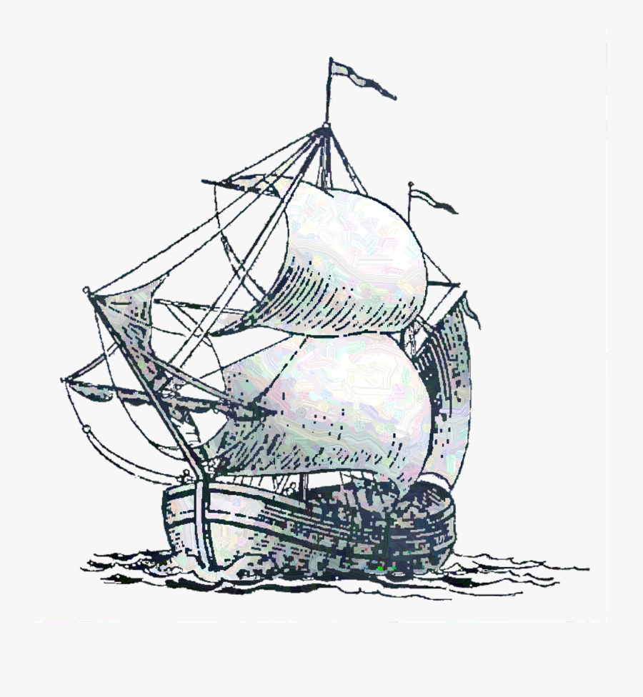 Transparent Viking Ship Clipart - Vintage Ship Png, Transparent Clipart