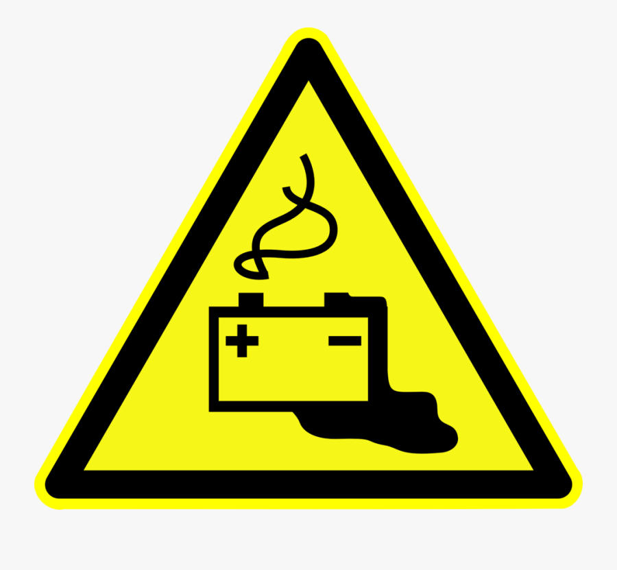 Battery Acid Spill Kit Sign, Transparent Clipart