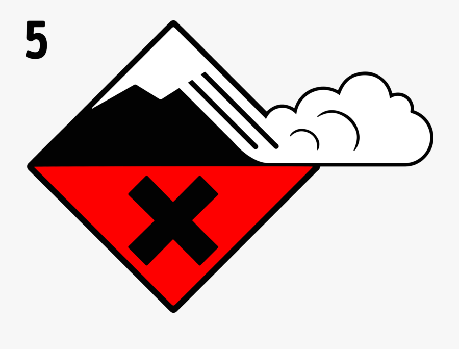 High Avalanche Danger, Transparent Clipart
