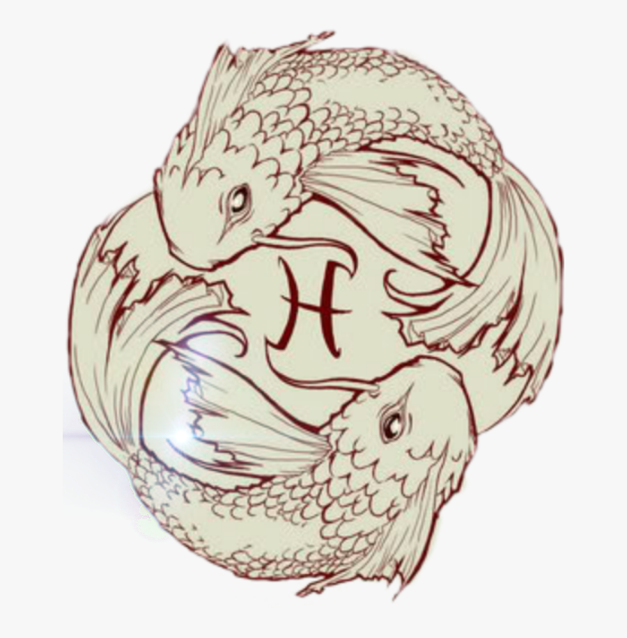 #zodiac Signs #for My Cousin - Pisces Koi Fish, Transparent Clipart