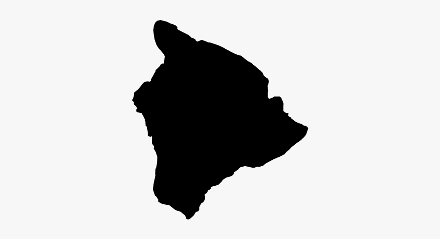 Hawaii Kahoolawe Map Stock Photography - Big Island Black And White, Transparent Clipart