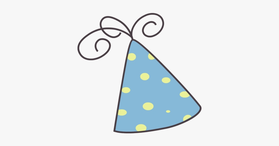 Party Hat Blue Clipart Free Transparent Png - Polka Dot, Transparent Clipart