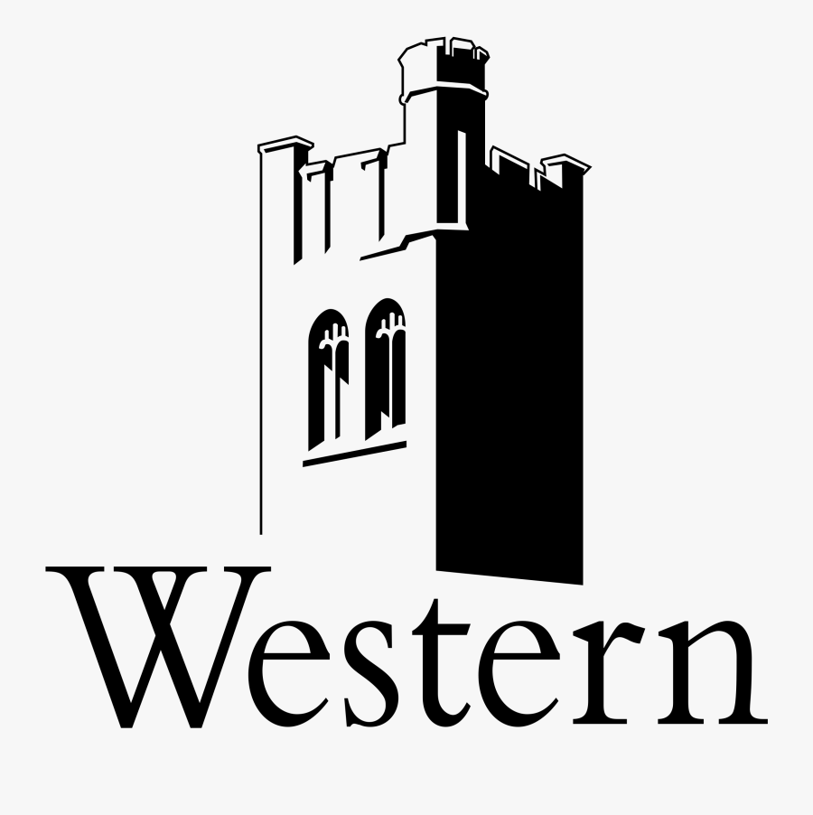 Western Ontario University Logo Png Transparent - University Of Western Ontario Logo Black, Transparent Clipart